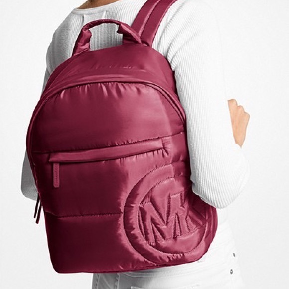 Michael kors Rae Medium Quilted Metallic Nylon Backpack - Picture 1 of 7